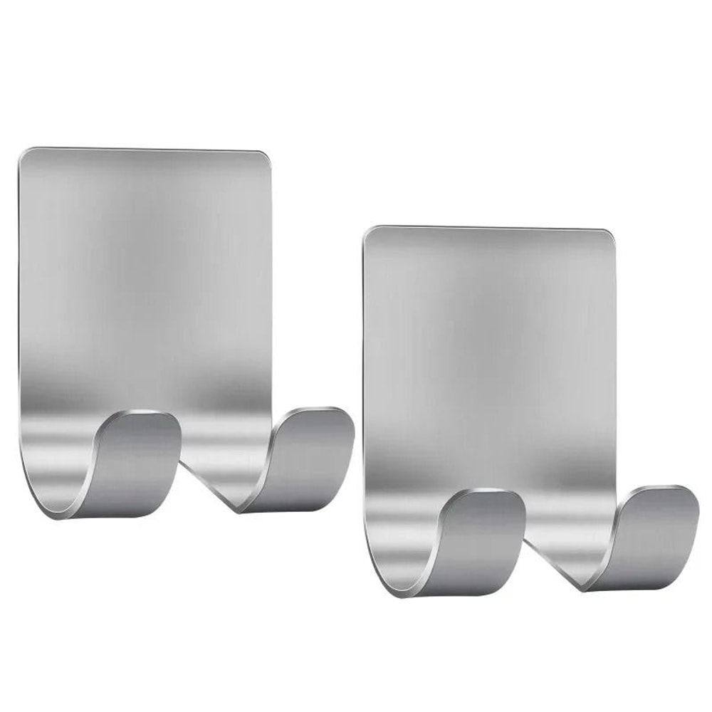 Stainless Steel Razor Holder Wall Mount Shaver Storage Hook Set 3