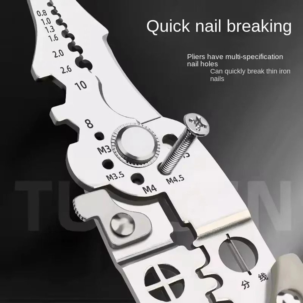 Multi Functional Electrician Pliers For Wire Cutting Stripping And Crimping 4