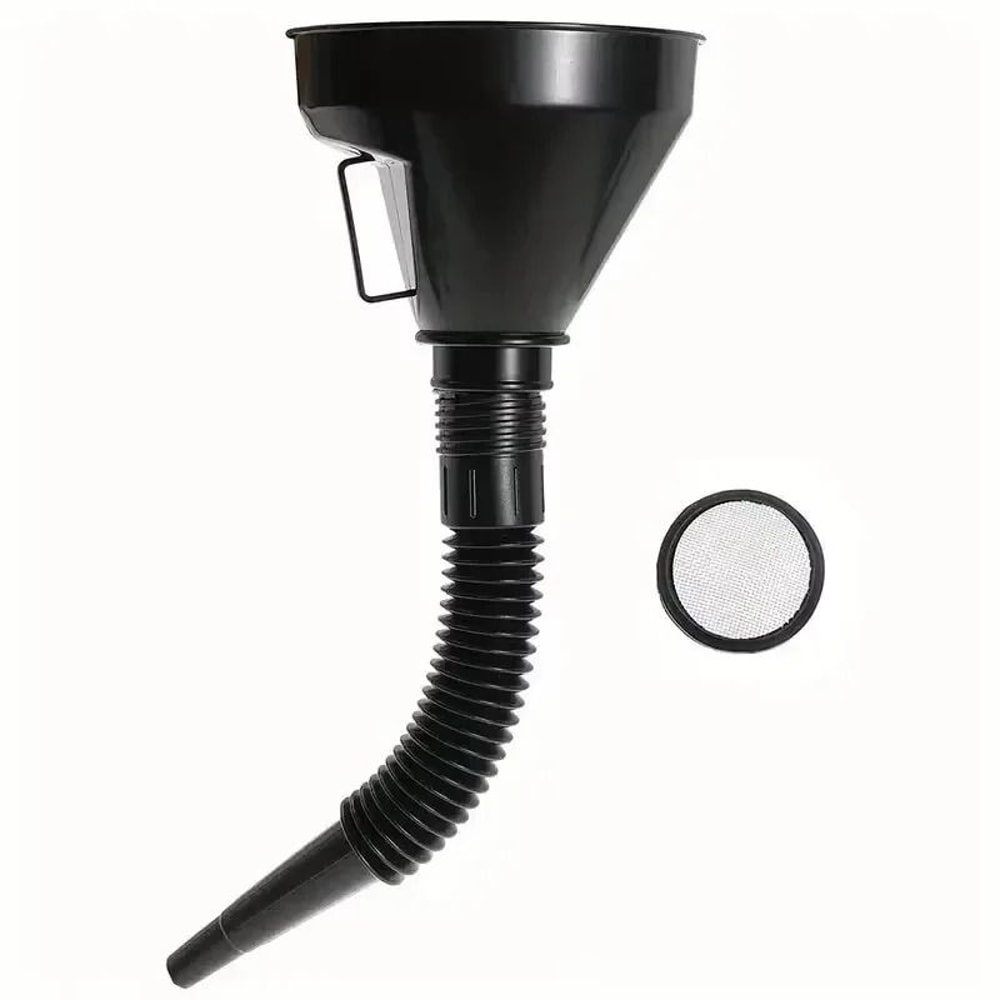 Flexible Automotive Fuel Funnel With Wide Mouth Spill Proof Design 6
