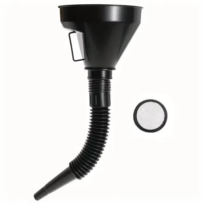 Flexible Automotive Fuel Funnel With Wide Mouth Spill Proof Design 6