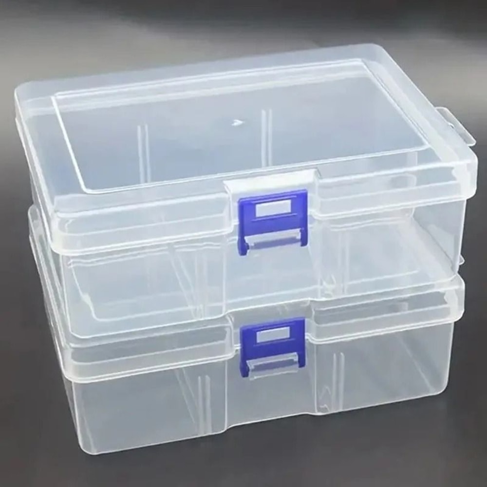 Transparent Plastic Storage Box For Jewelry Crafts And Small Accessories 0