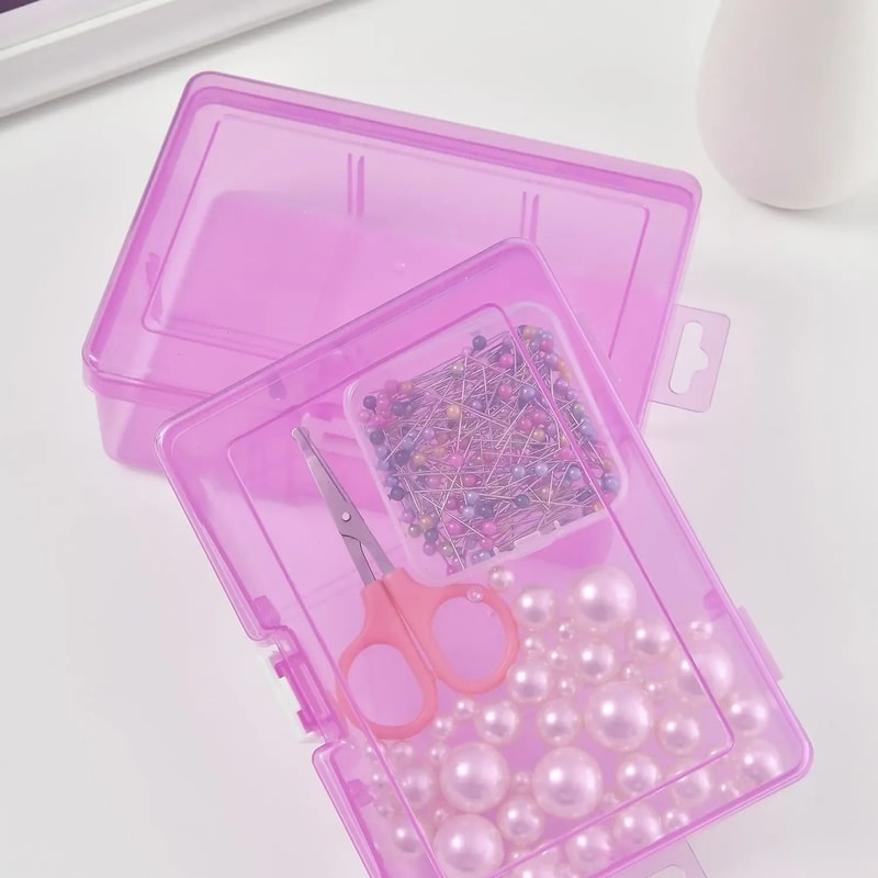 Transparent Plastic Storage Box For Jewelry Crafts And Small Accessories 6