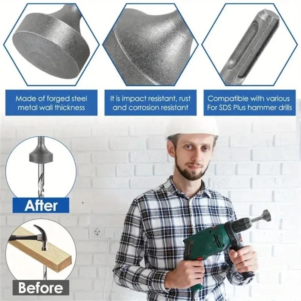 Heavy Duty Ground Rod Driver Bit For Rotary Hammer Drill 3