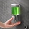 Wall Mounted Manual Soap Dispenser Transparent No Drill Bathroom Dispenser 0