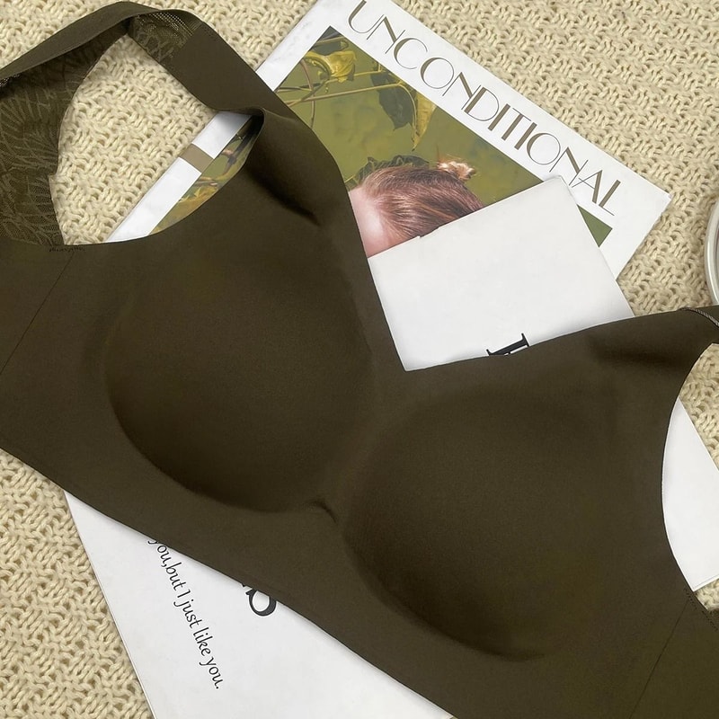 Women Seamless Push Up Lace Wireless Bra For Large Bust Comfort And Support 9