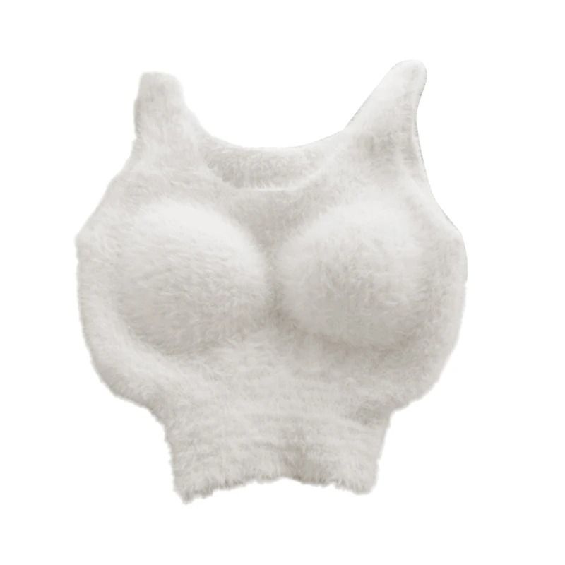 Plush Warm Fleece Camisole Bra Top For Women 6