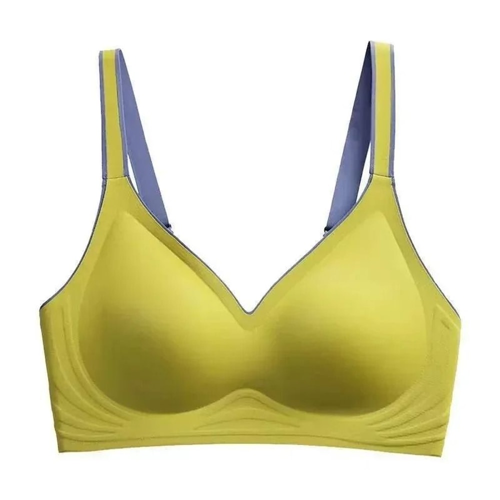 Contrast Color Gradient Seamless Push Up Bra Without Underwire For Women 10