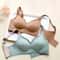 Contrast Color Gradient Seamless Push Up Bra Without Underwire For Women 5