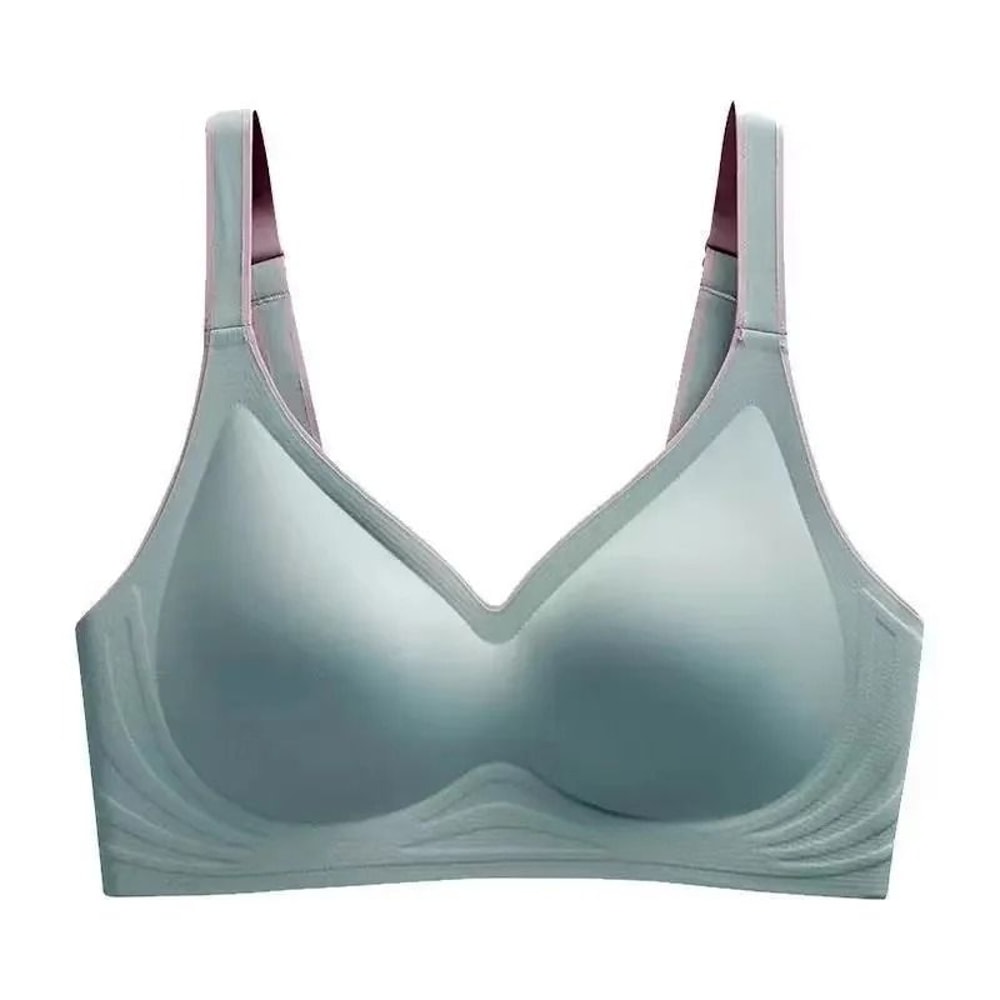 Contrast Color Gradient Seamless Push Up Bra Without Underwire For Women 8