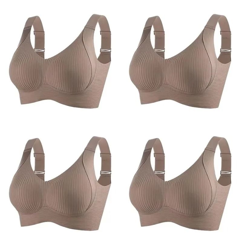 Wireless Seamless Push Up Bralette Set For Women Large Size 8