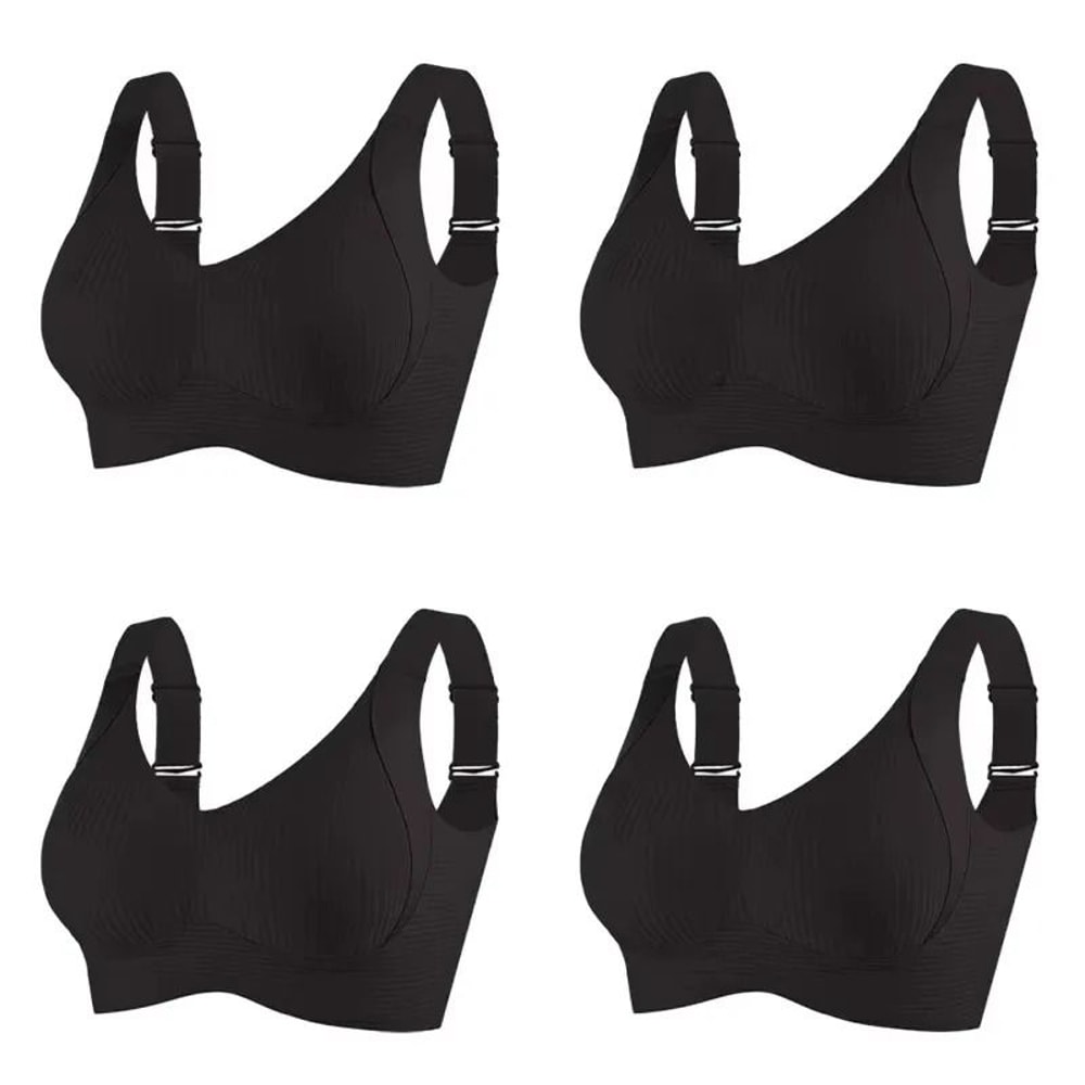 Wireless Seamless Push Up Bralette Set For Women Large Size 9