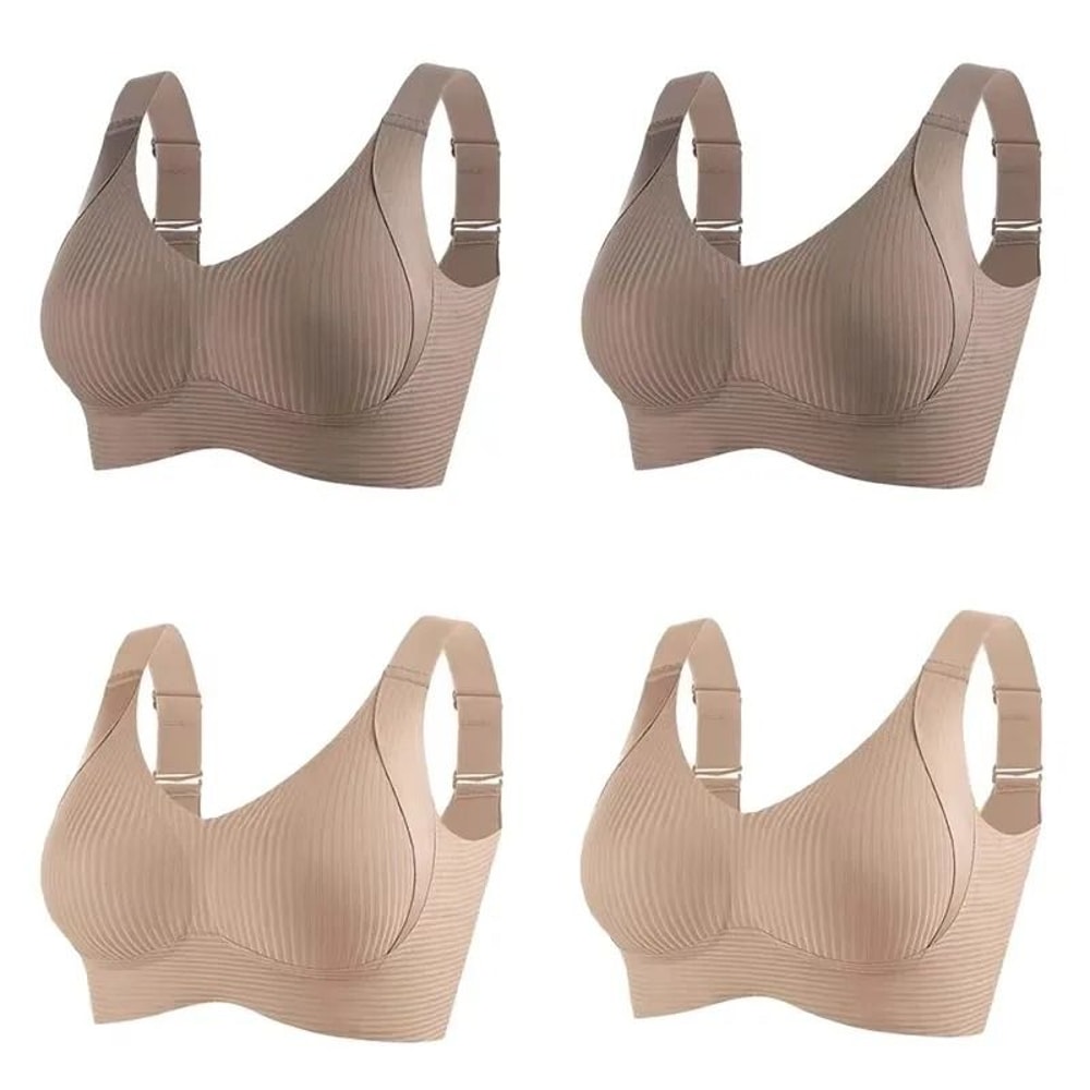 Wireless Seamless Push Up Bralette Set For Women Large Size 6