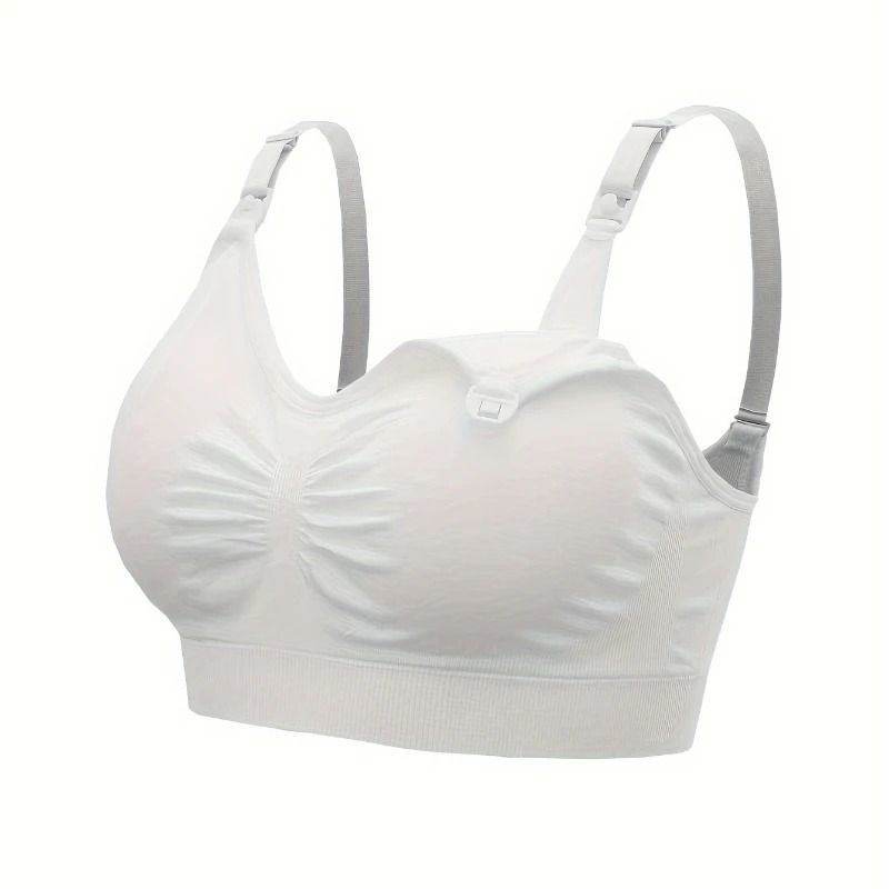 Plus Size Seamless Nursing Bra Set For Breastfeeding Women 4