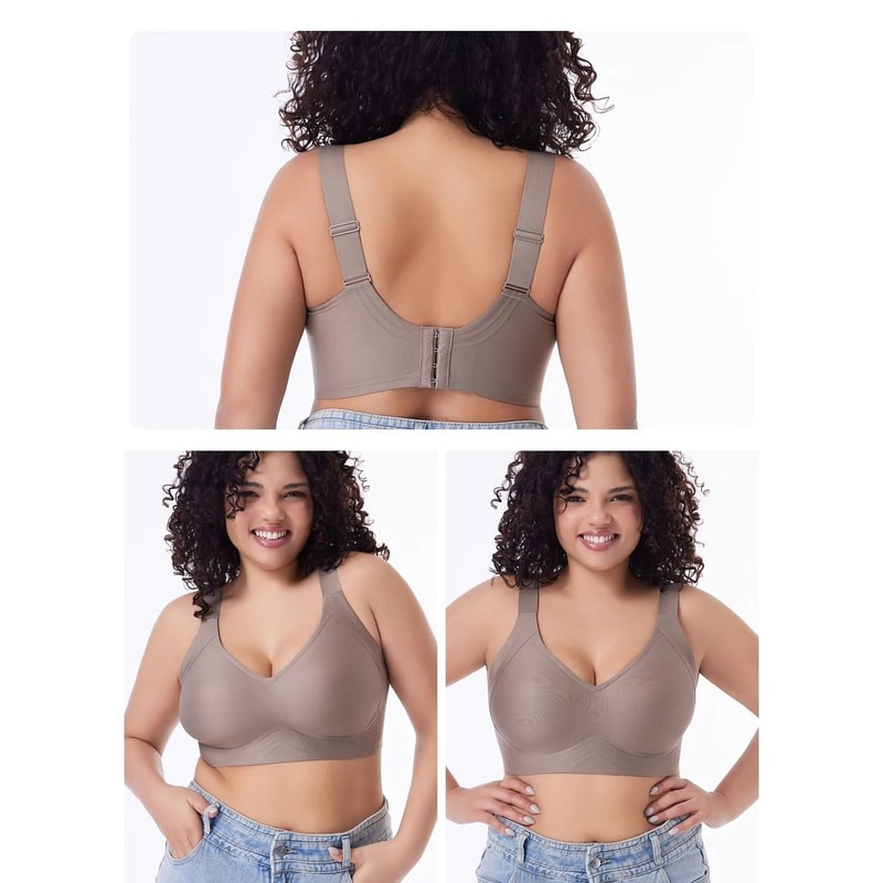 Seamless Wireless Push Up Bra Set For Women Large Size 2