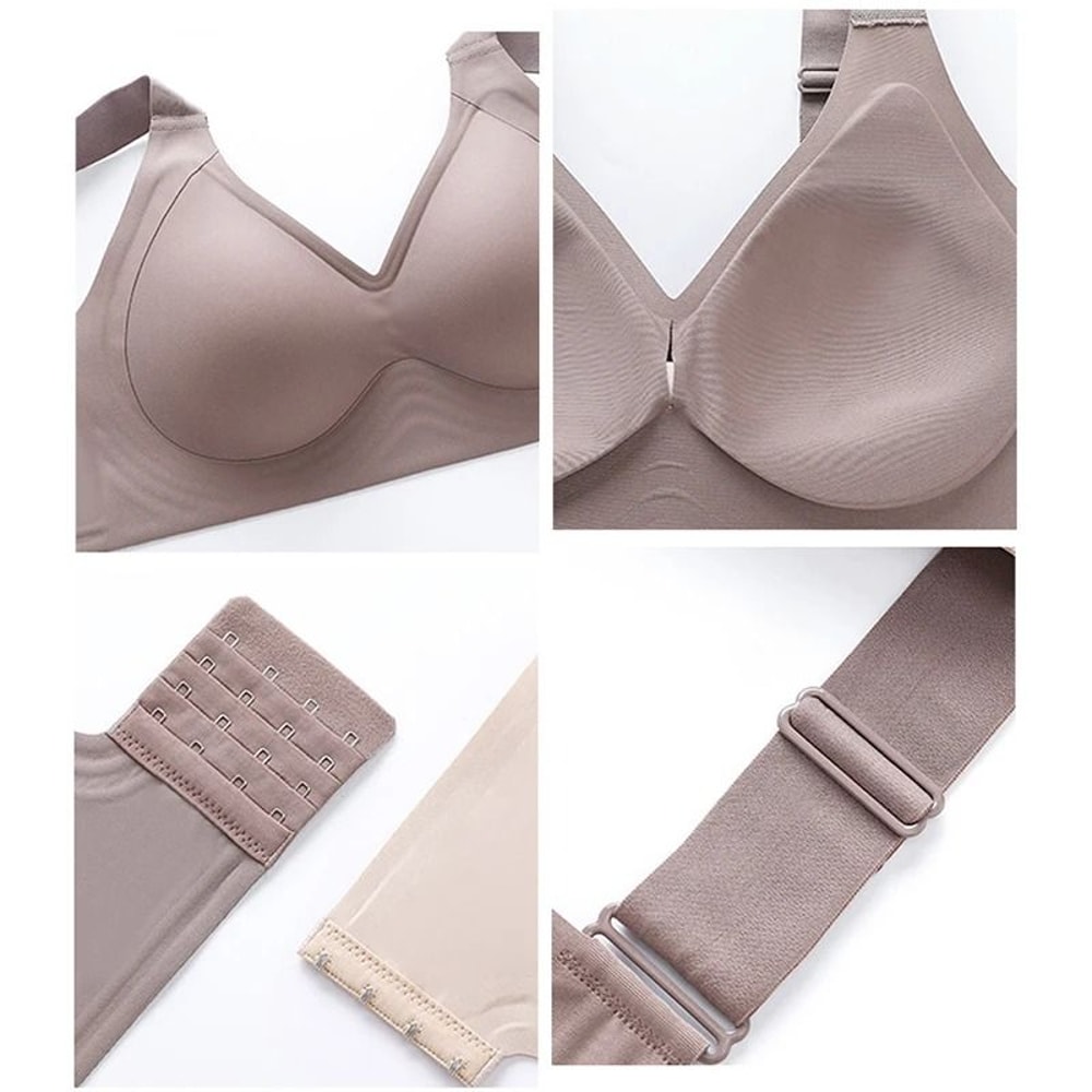 Seamless Wireless Push Up Bra Set For Women Large Size 4