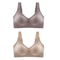 Seamless Wireless Push Up Bra Set For Women Large Size 6