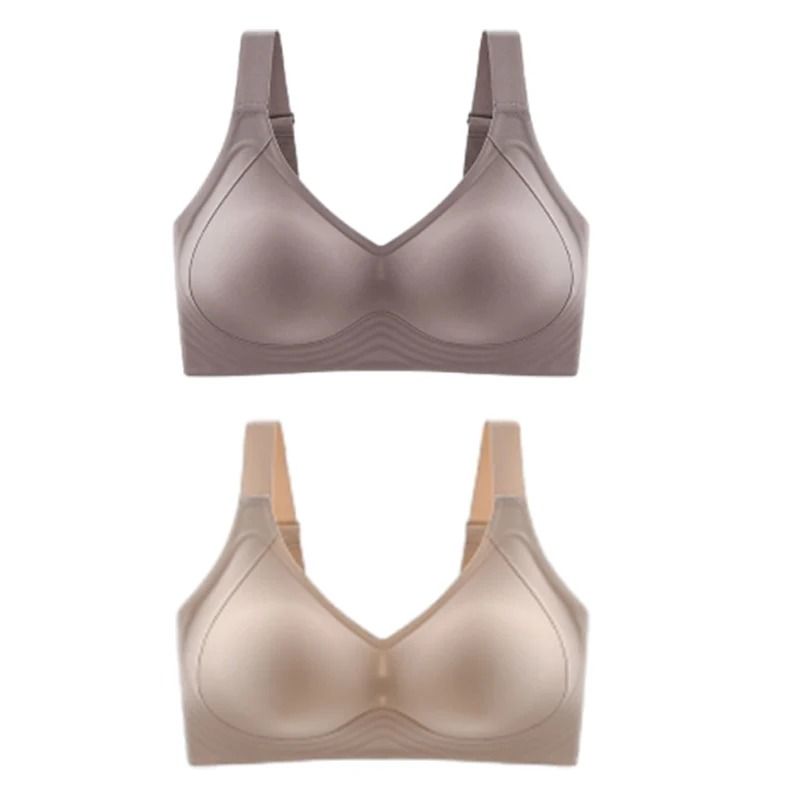 Seamless Wireless Push Up Bra Set For Women Large Size 6
