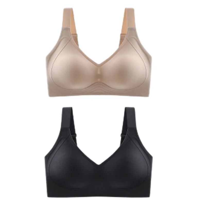 Seamless Wireless Push Up Bra Set For Women Large Size 7