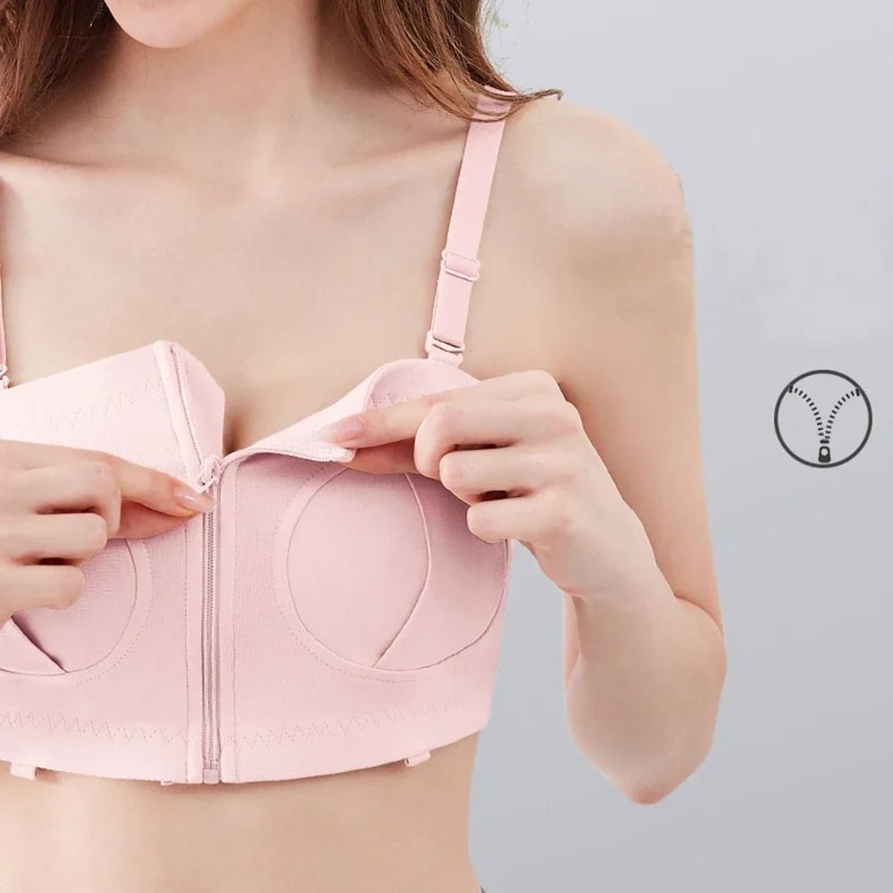 Hands Free Nursing Pump Bra With Front Zip Design 1