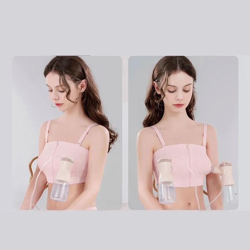 Hands Free Nursing Pump Bra With Front Zip Design 2