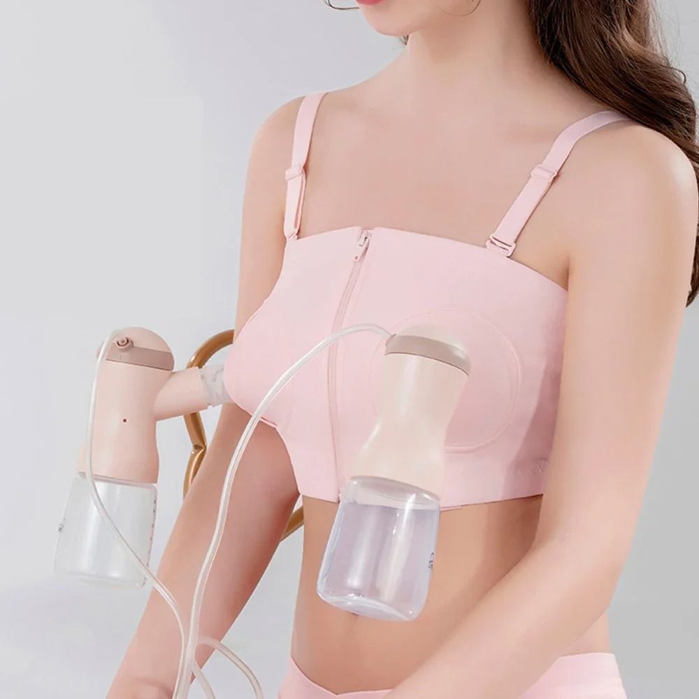 Hands Free Nursing Pump Bra With Front Zip Design 6