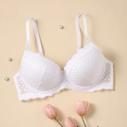 womens lace push up bra with underwire breathable comfort fit