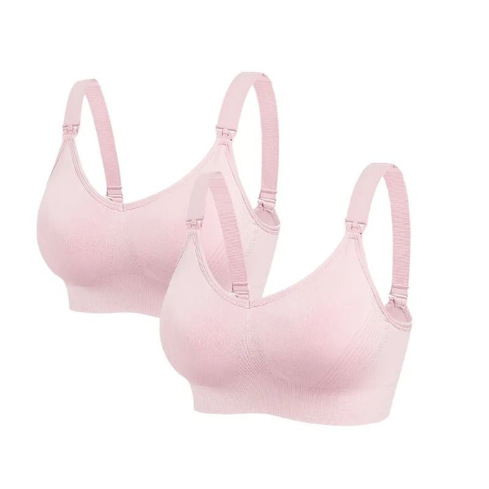 Wireless Front Open Maternity Nursing Bra Set For Comfortable Breastfeeding Support 3