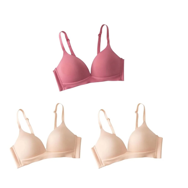 Seamless Non Wire Push Up Bras Set For Women With Glossy Comfort Fit 12