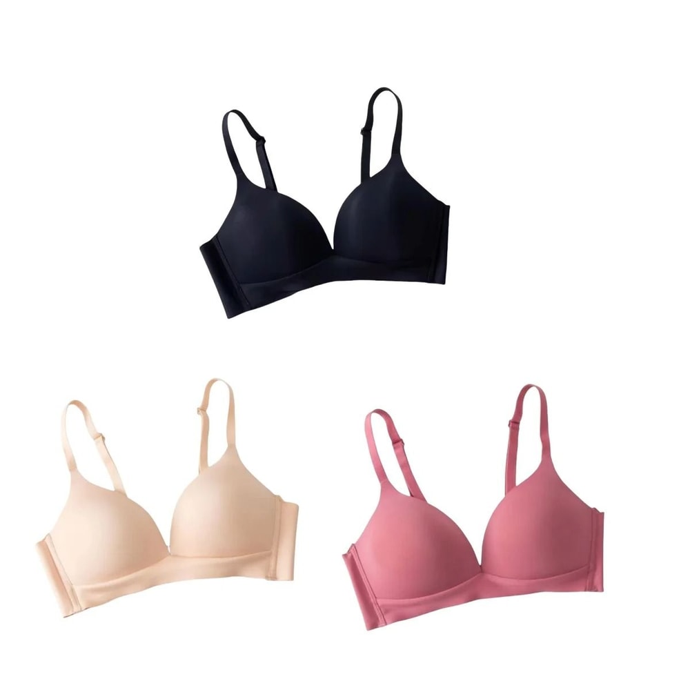 Seamless Non Wire Push Up Bras Set For Women With Glossy Comfort Fit 6
