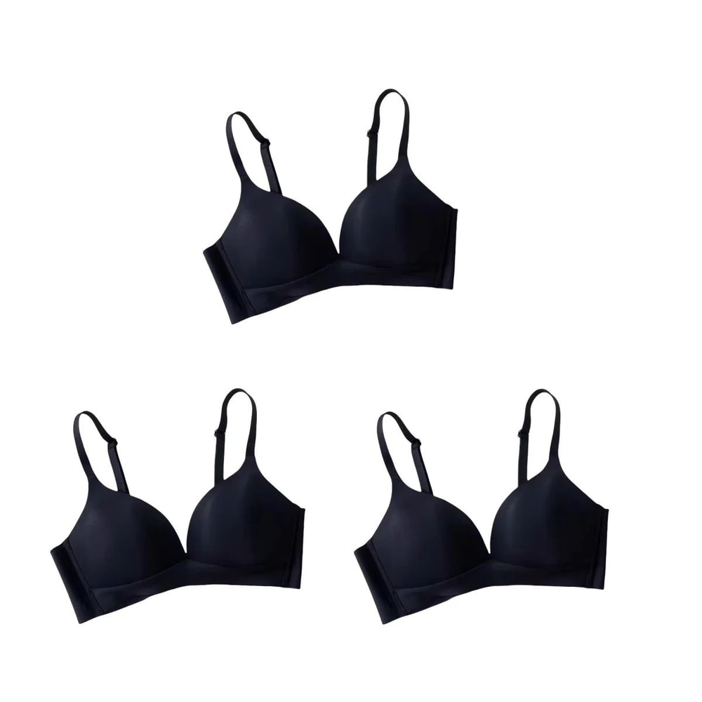 Seamless Non Wire Push Up Bras Set For Women With Glossy Comfort Fit 7
