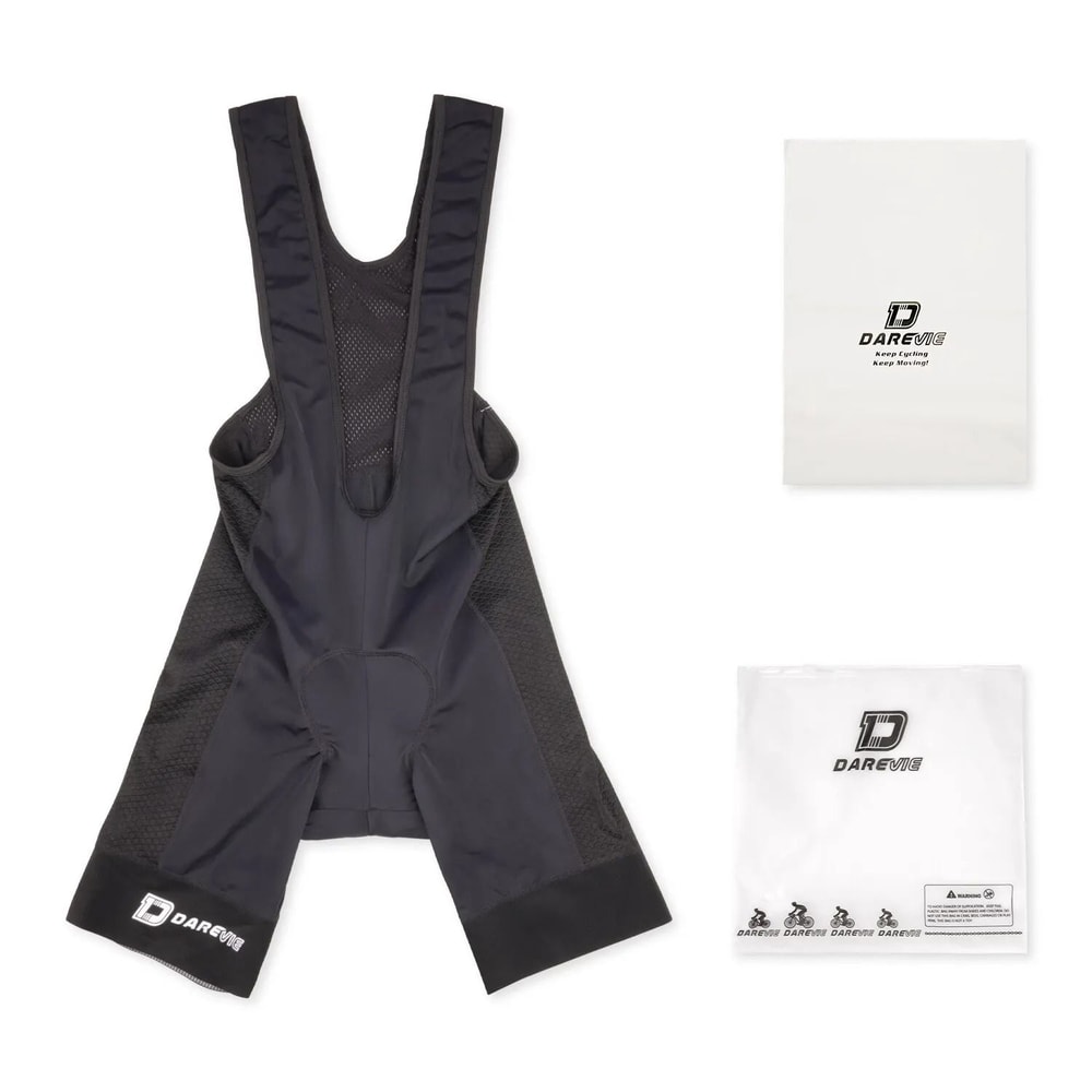 DAREVIE Men Cycling Bib Shorts With 3D Gel Pad For Long Distance Riding And Breathable Compression 3
