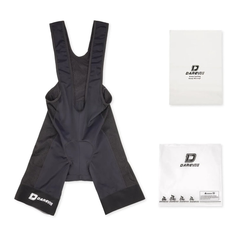 DAREVIE Men Cycling Bib Shorts With 3D Gel Pad For Long Distance Riding And Breathable Compression 3