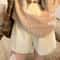 Womens Faux Lamb Fur High Waisted Winter Shorts Warm Fleece Korean Style Outerwear Hot Pants 2