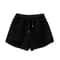 Womens Faux Lamb Fur High Waisted Winter Shorts Warm Fleece Korean Style Outerwear Hot Pants 7
