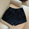 Womens Faux Mink Plush High Waist Winter Shorts Korean Style Loose Wide Leg Casual Shorts 6