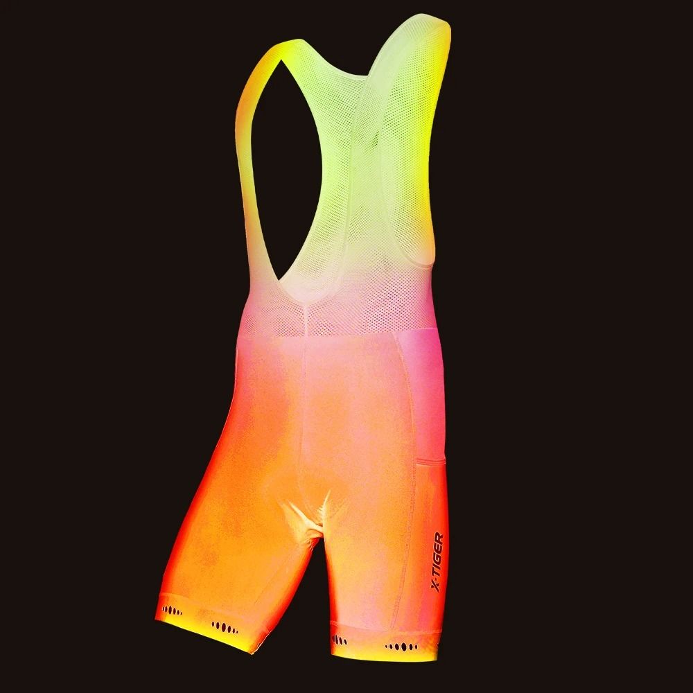 X Tiger Thermal Winter Cycling Bib Shorts Mens Fleece Padded MTB Road Bike Bib Pants With Back Pock 1
