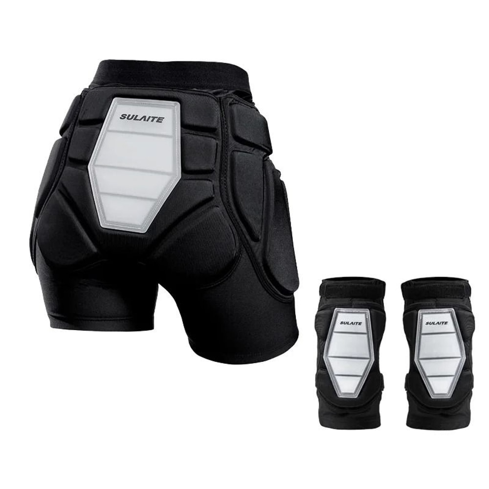 3D Protective Padded Shorts With EVA Silicone Hip And Knee Pads For Cycling Snowboarding Skating Im 1