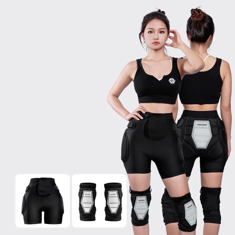 3D Protective Padded Shorts With EVA Silicone Hip And Knee Pads For Cycling Snowboarding Skating Im 5