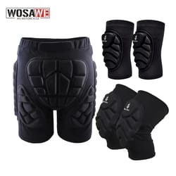 wosawe padded motorcycle shorts hip protection armor for ski snowboard skate and riding