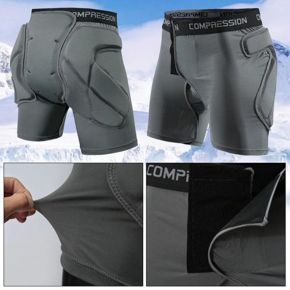 Adult Snowboard Hip Protector Padded Shorts For Ski Skate Hockey Impact Protection 0