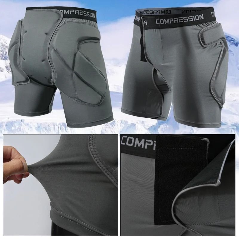Adult Snowboard Hip Protector Padded Shorts For Ski Skate Hockey Impact Protection 0