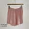 Womens Autumn Winter Faux Mink Knit Shorts Soft High Waist Elastic Homewear 5