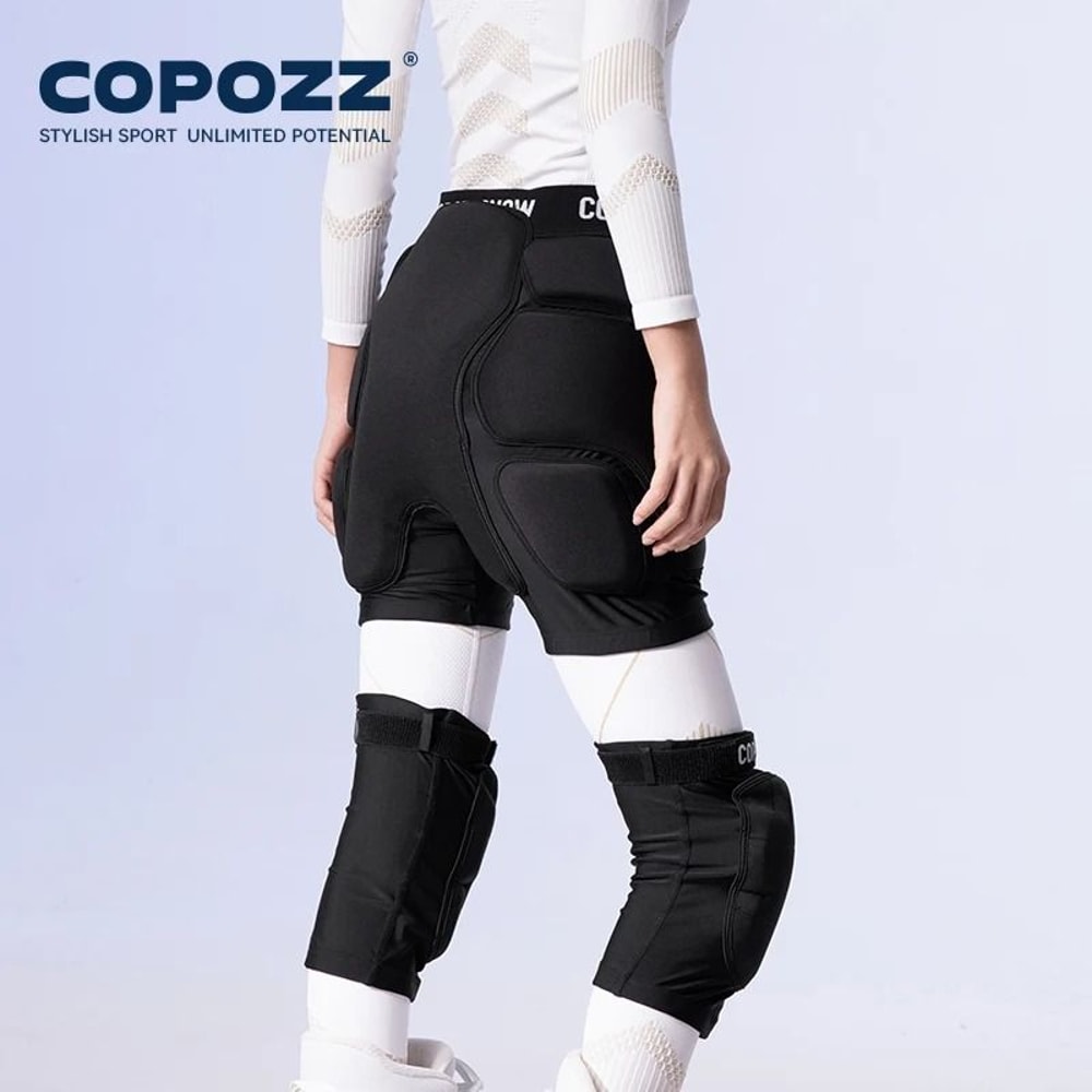COPOZZ Extreme Sports Hip And Knee Protective Padded Shorts For Ski Skate Snowboard 1