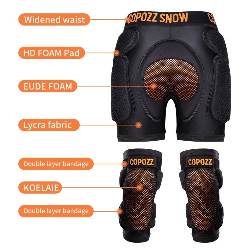 COPOZZ Children Protective Hip And Knee Pad Shorts For Ski Snowboard Skating 2