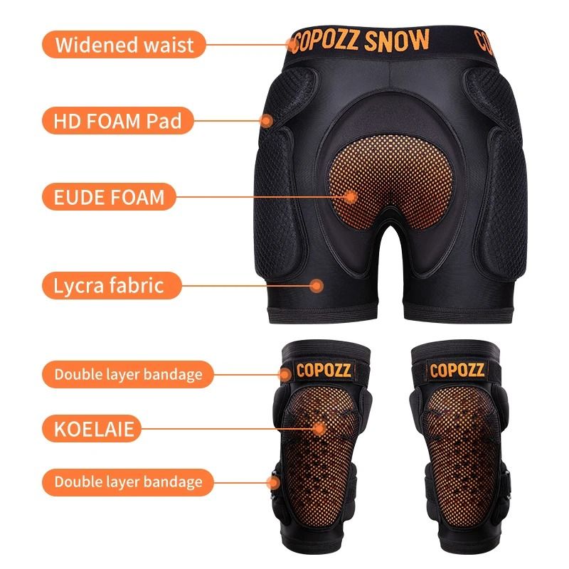 COPOZZ Children Protective Hip And Knee Pad Shorts For Ski Snowboard Skating 2