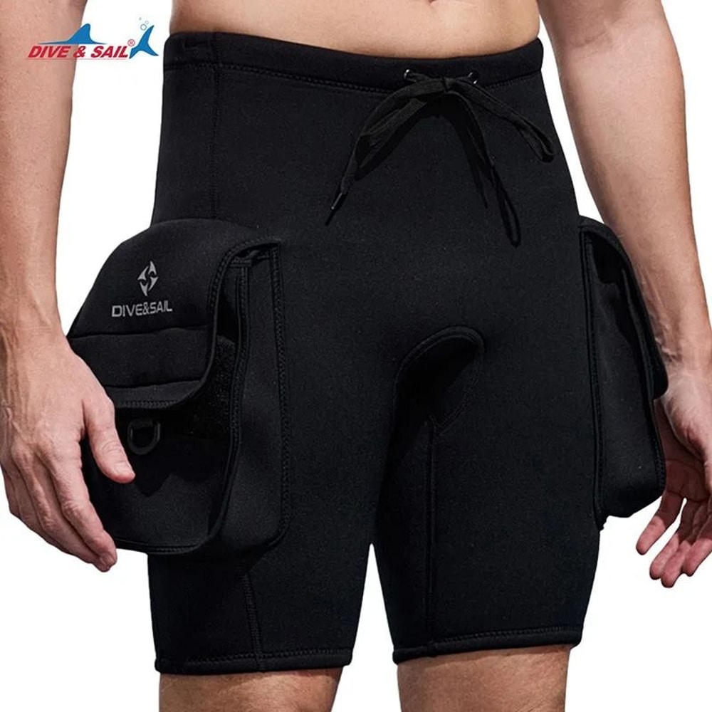 3mm Neoprene Wetsuit Shorts With Pocket For Diving Snorkeling Surfing And Winter Swimming 1
