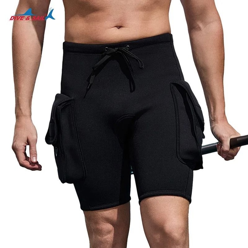 3mm Neoprene Wetsuit Shorts With Pocket For Diving Snorkeling Surfing And Winter Swimming 3