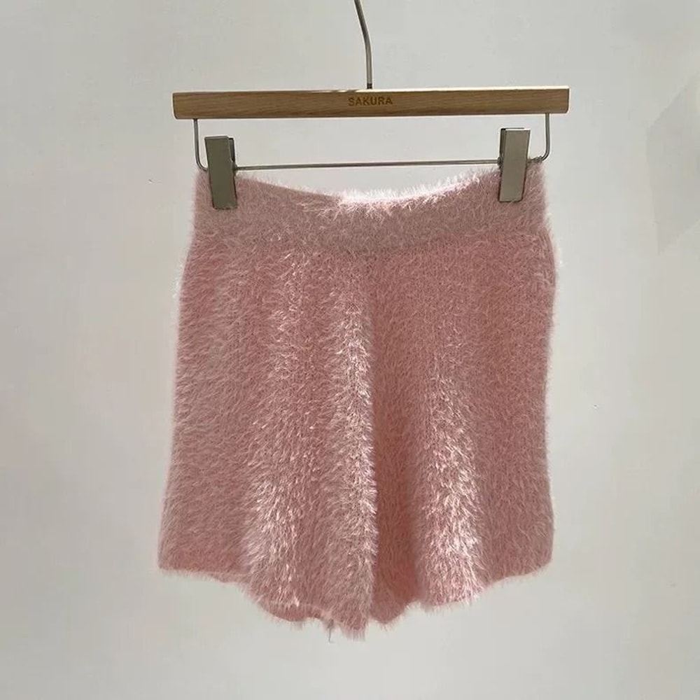 Womens Plush High Waist Velvet Shorts For Autumn And Winter Comfort 10