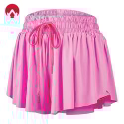 womens two in one flowy athletic skort shorts for gym yoga and casual wear