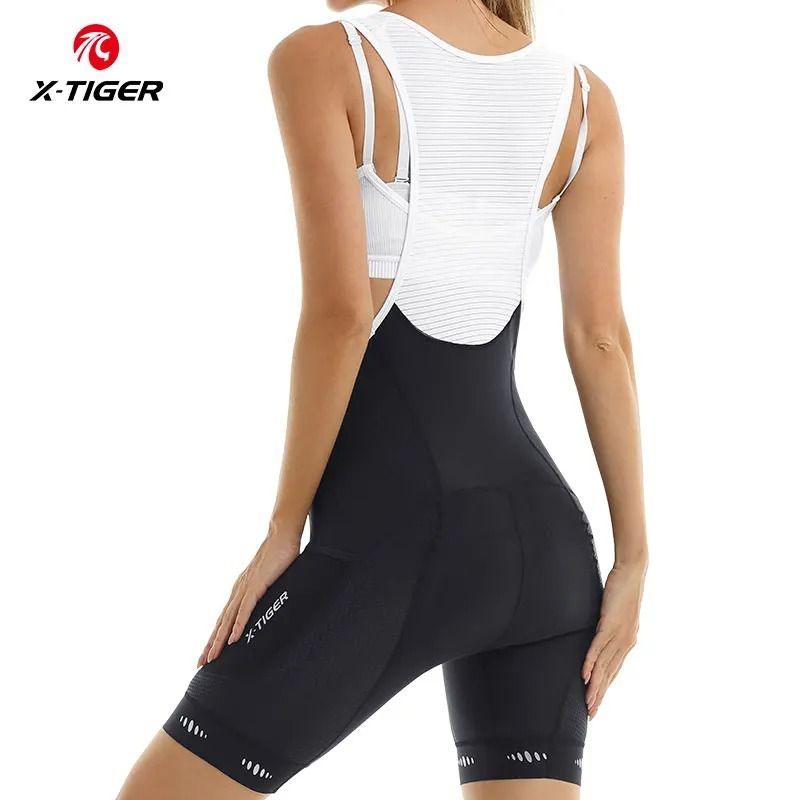 Womens Padded Cycling Bib Shorts With Pockets For Mountain And Road Biking 1